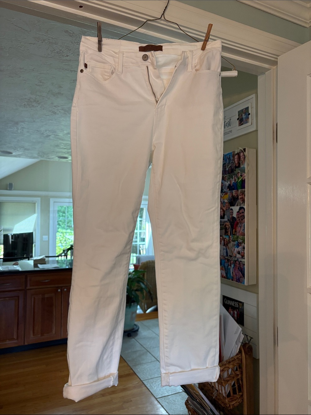Judy Blue White Boyfriend Jeans